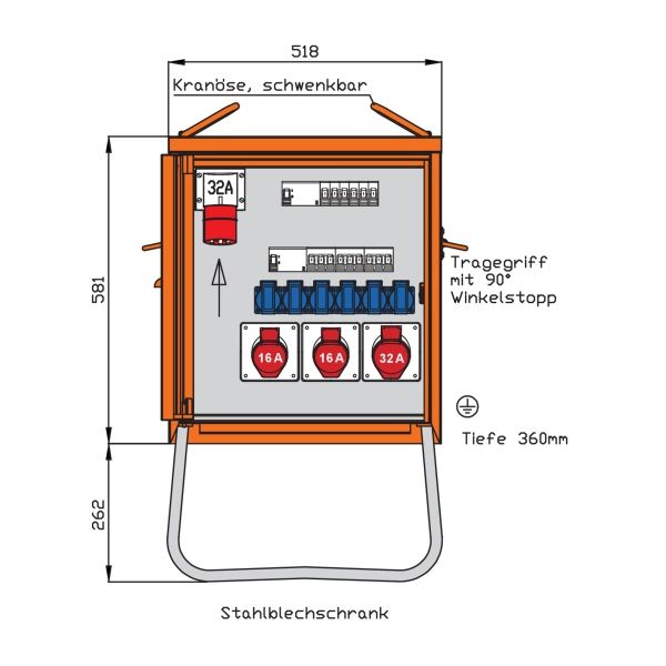 Walther-Werke Endverteiler 22kVA WEV0785R1 