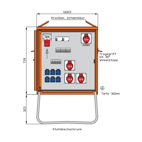 Walther-Werke Endverteiler 22kVA WEV0791R1 