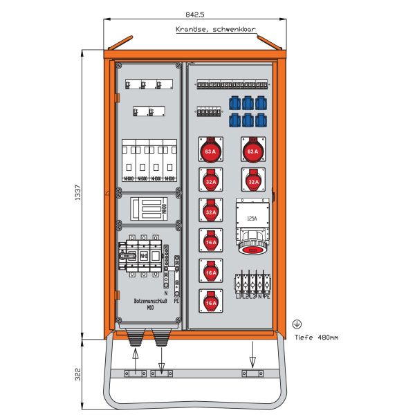 Walther-Werke Verteilerschrank 139kVA WV0572R1 