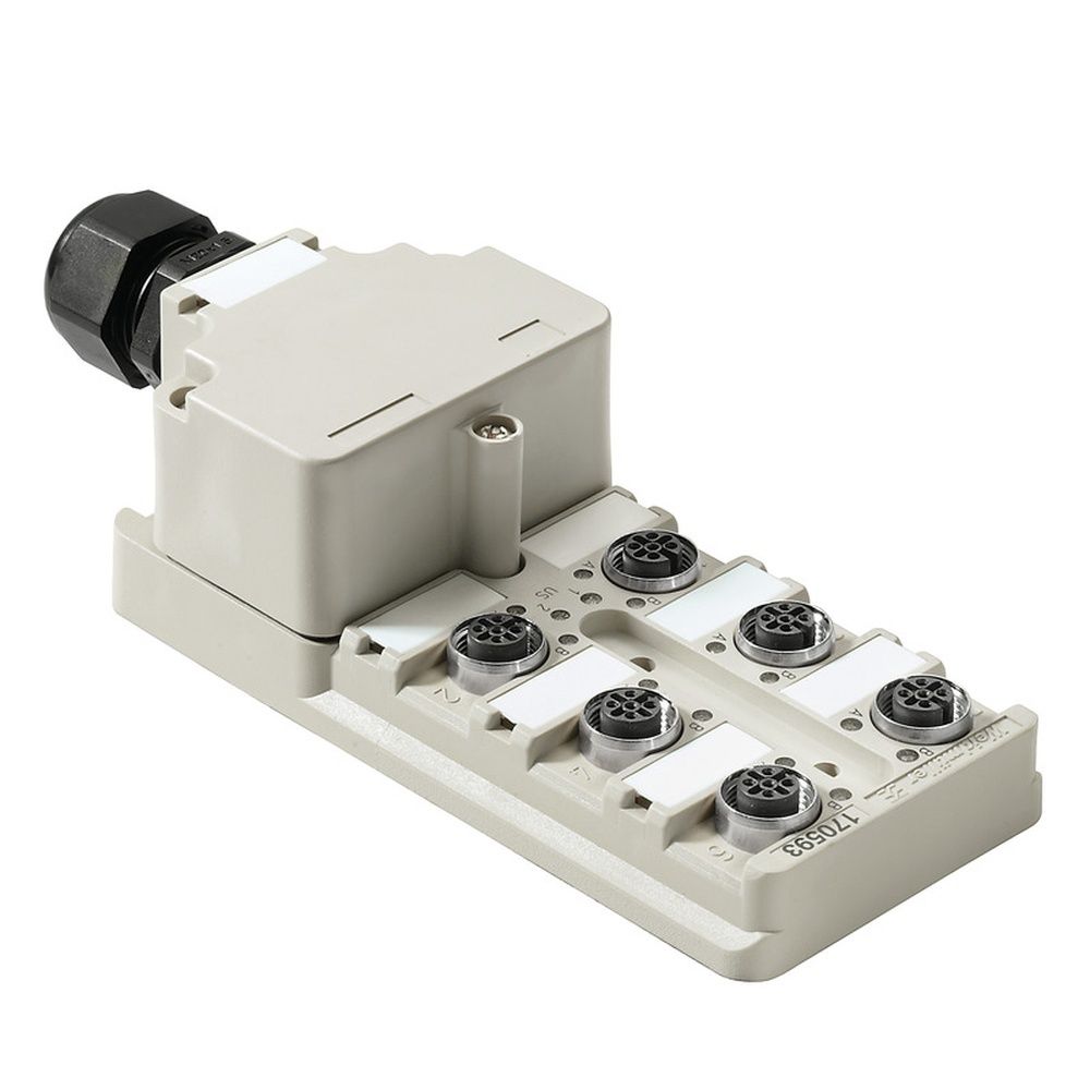 Weidmüller Sensor Aktor Verteiler 1701240000 Typ SAI-6-M 5P M12 