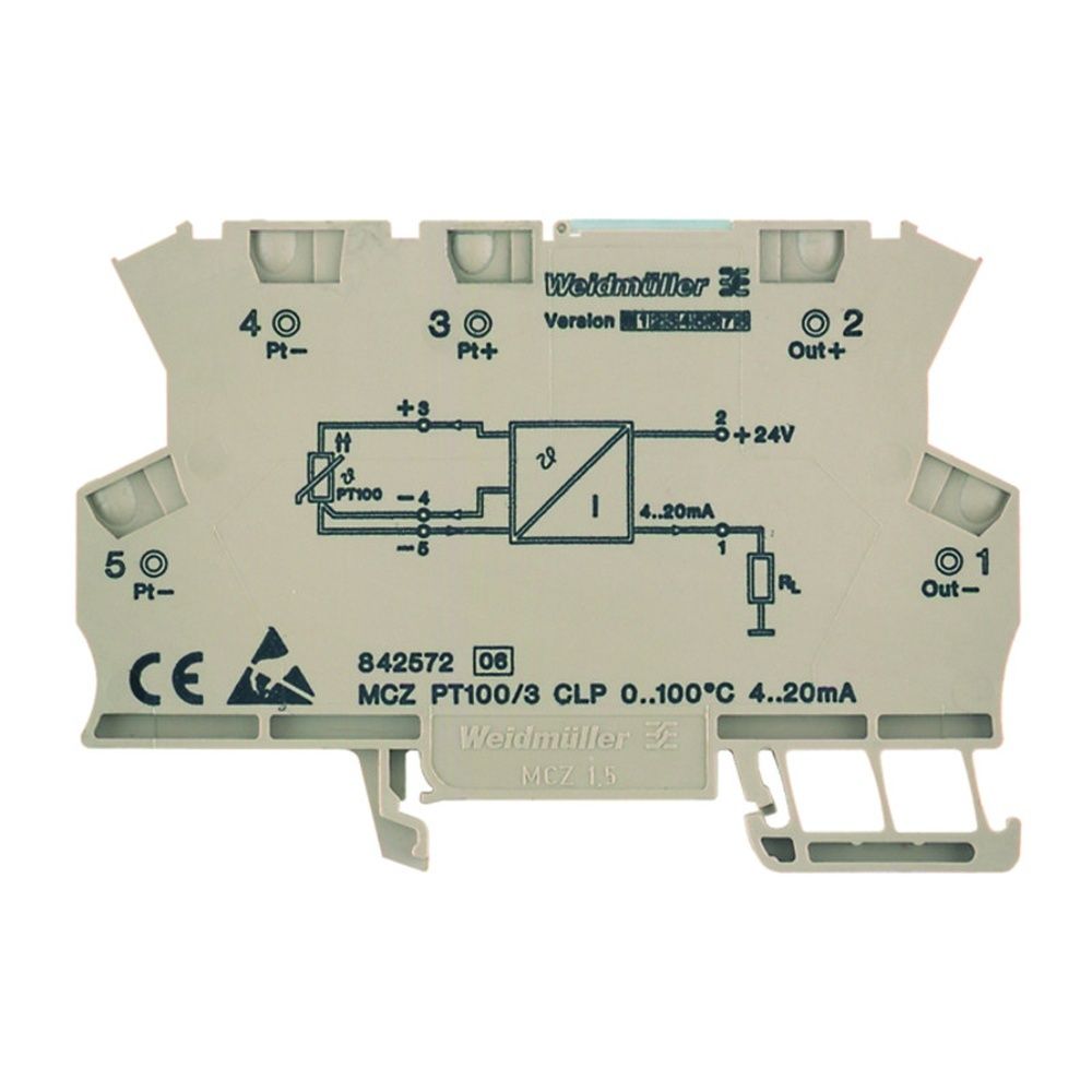 Weidmüller Wandler 8425720000 Typ MCZ PT100/3 CLP 0...100C Preis per VPE von 10 Stück