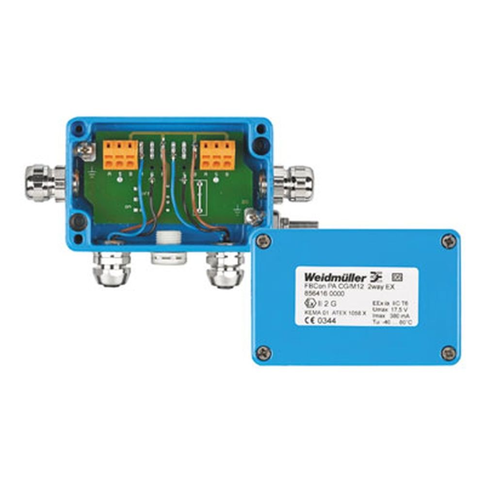 Weidmüller Standardverteiler 8564160000 Typ FBCon PA CG/M12 2way Ex 