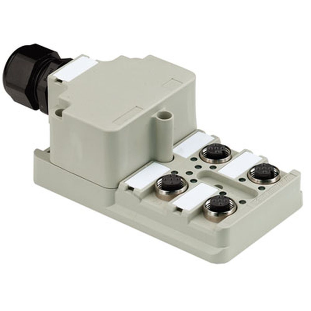 Weidmüller Sensor Aktor Verteiler 1806010000 Typ SAI-4-M 5P M12 1 1 