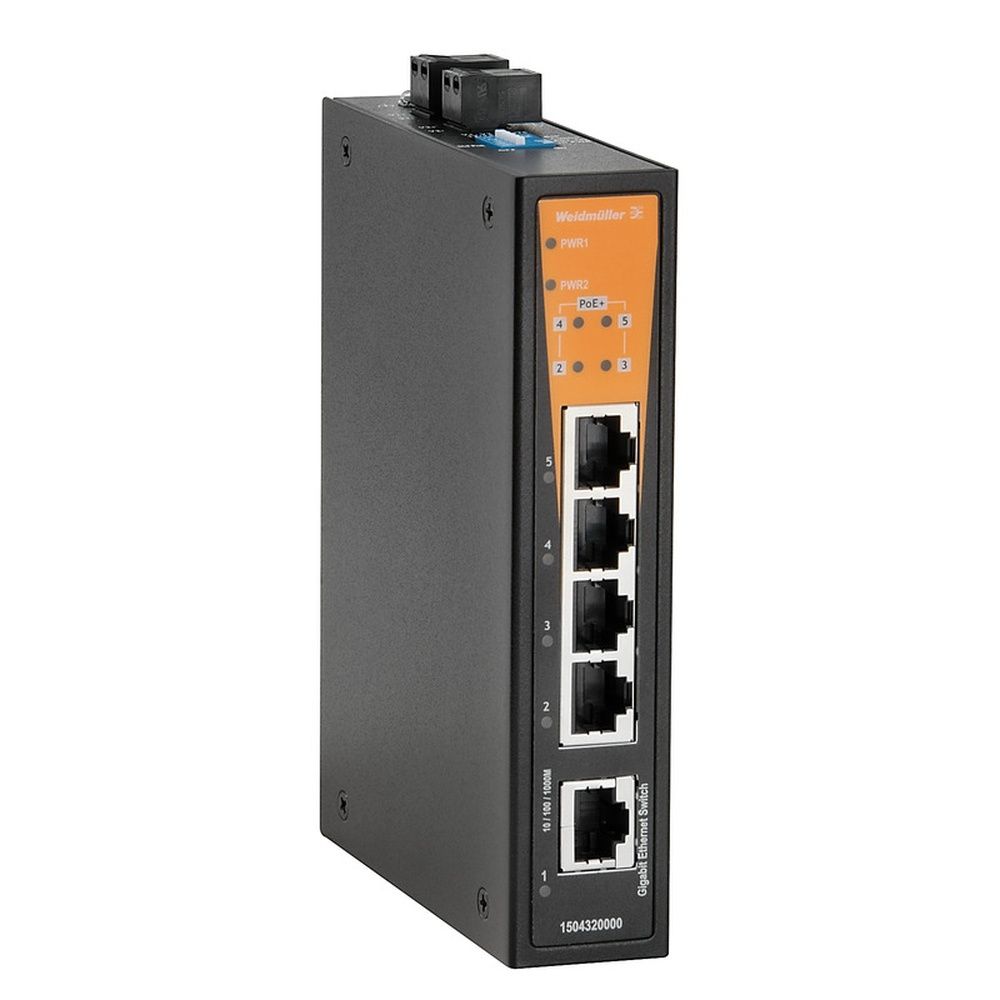 Weidmüller Netzwerk Switch 1504340000 Typ IE-SW-BL05T-1GT-4GTPOE 