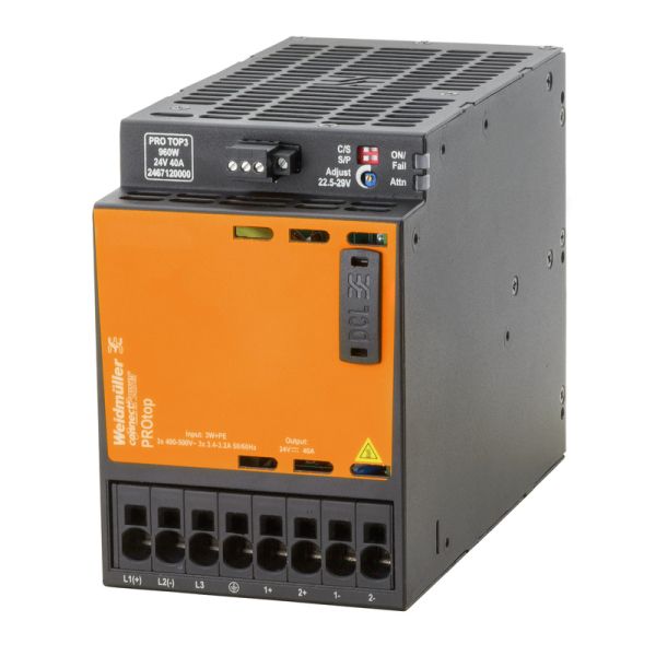 Weidmüller Stromversorgungsgerät 2467130000 Typ PRO TOP3 960W 24V 40A CO 