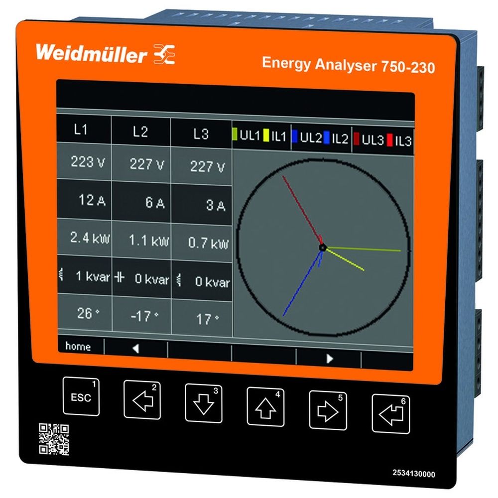 Weidmüller Messgerät 2534130000 Typ ENERGY ANALYSER 750-230