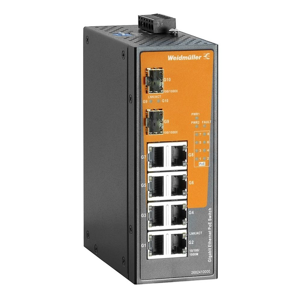 Weidmüller PoE Injektor 2682410000 Typ IE-SW-EL10-8GTPOE-2GESFP 