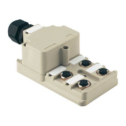 Weidmüller Sensor Aktor Verteiler 1800000000 Typ SAI-4-M 5P M12 OL 