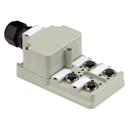 Weidmüller Sensor Aktor Verteiler 1806010000 Typ SAI-4-M 5P M12 1 1 