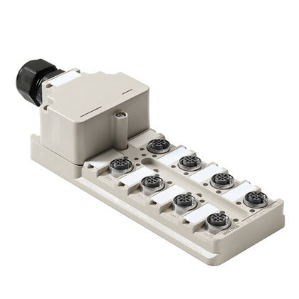 Weidmüller Sensor Aktor Verteiler 1740190000 Typ SAI-8-M 5P M12 OL 