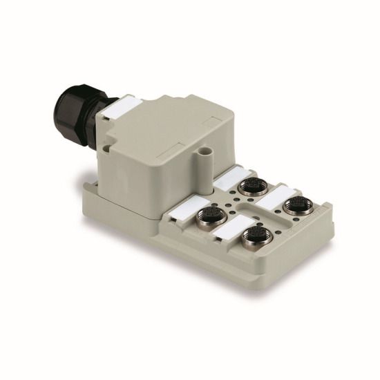 Weidmüller Sensor Aktor Verteiler 1705920000 Typ SAI-4-M 4P M12 